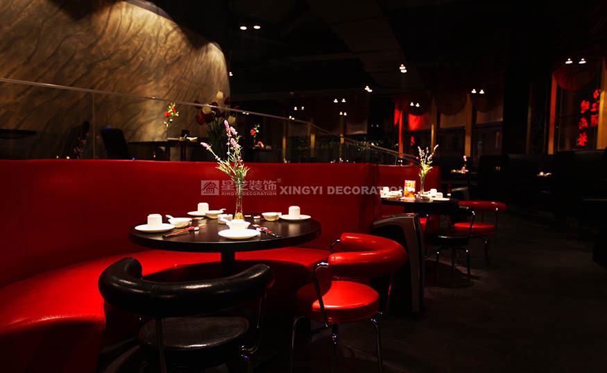 香江匯時尚餐廳2000平用餐區裝修設計實景圖