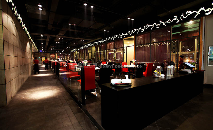 香江匯時尚餐廳2000平用餐區裝修設計實景圖