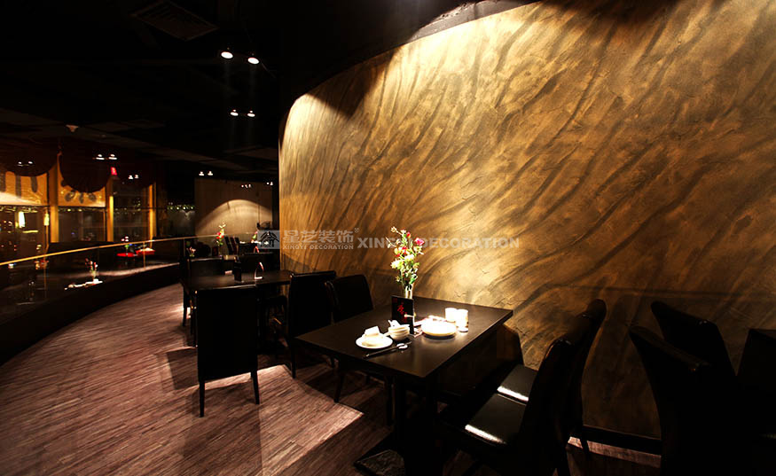 香江匯時尚餐廳2000平用餐區裝修設計實景圖