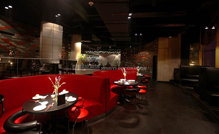香江匯時尚餐廳2000平用餐區裝修設計實景圖